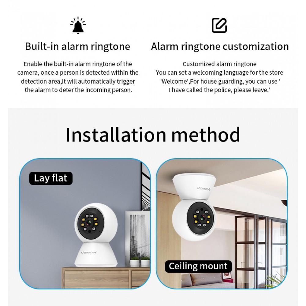 VSTARCAM CS661 HD 1296P 3.0MP H.264+ WiFi IP Camera