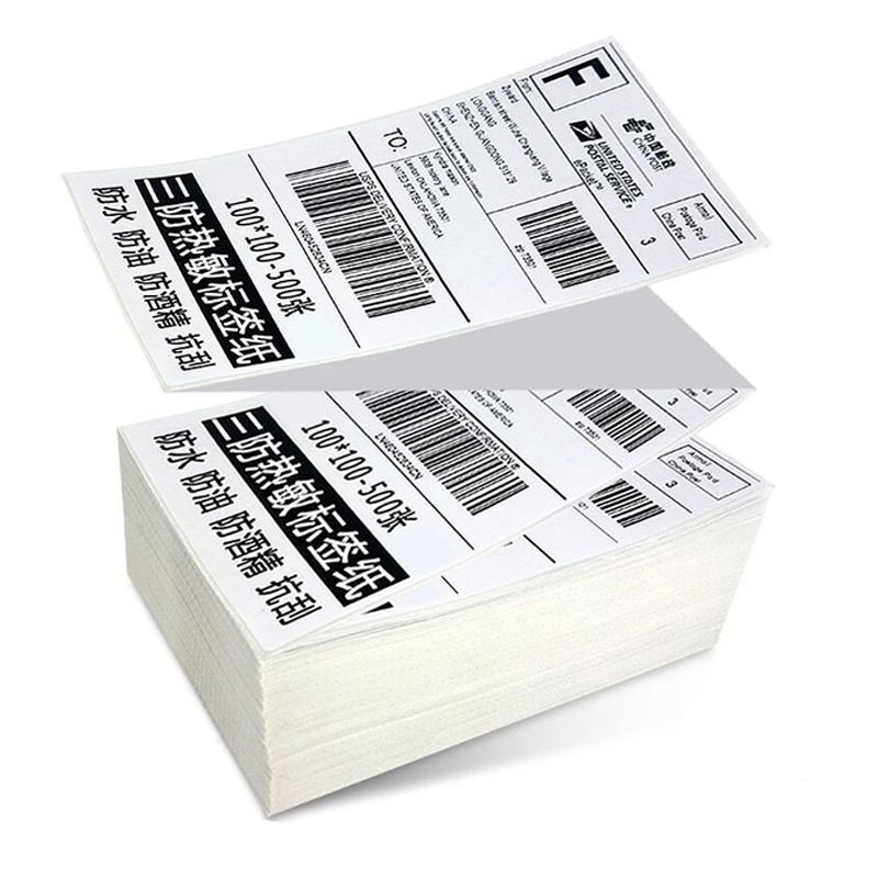 SHUTTER B Sticker Label สติ๊กเกอร์บาร์โค้ด 100x100mm 500 ดวง/ม้วน สติ๊กเกอร์ร้านค้า