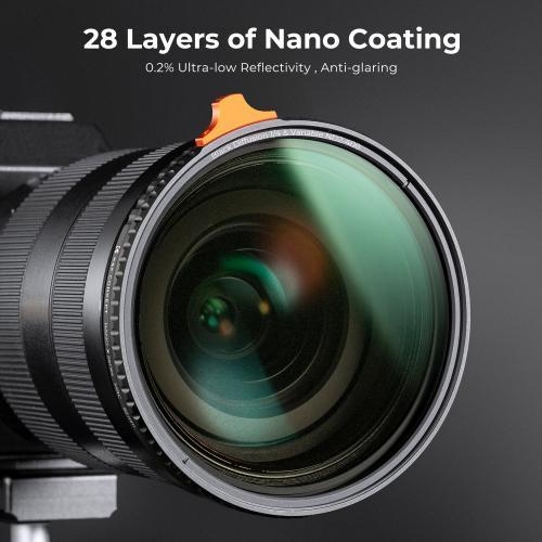 K&F CONCEPT NANO-X SERIES FILTER BLACK DIFFUSION 1/4 ND2-400 MRC 67mm (KF01.2021)