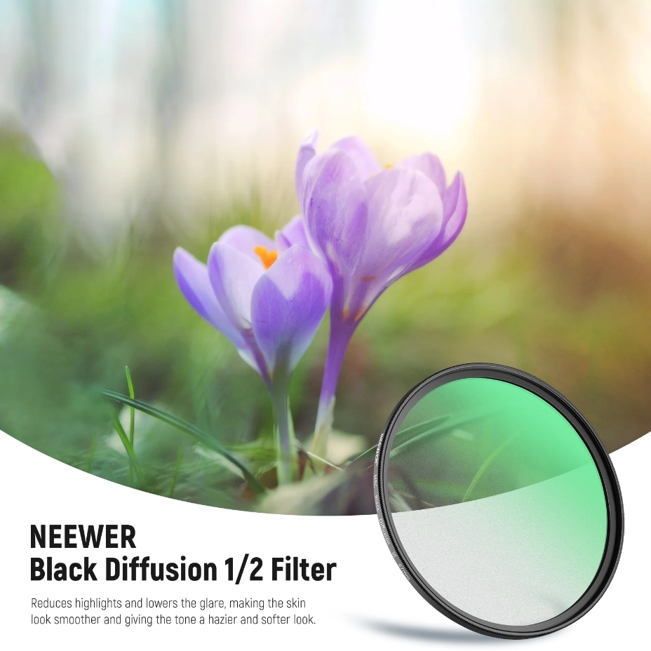 NEEWER BLACK SOFT FILTER 1/2 SPECIAL EFFECTS FILTER 82MM