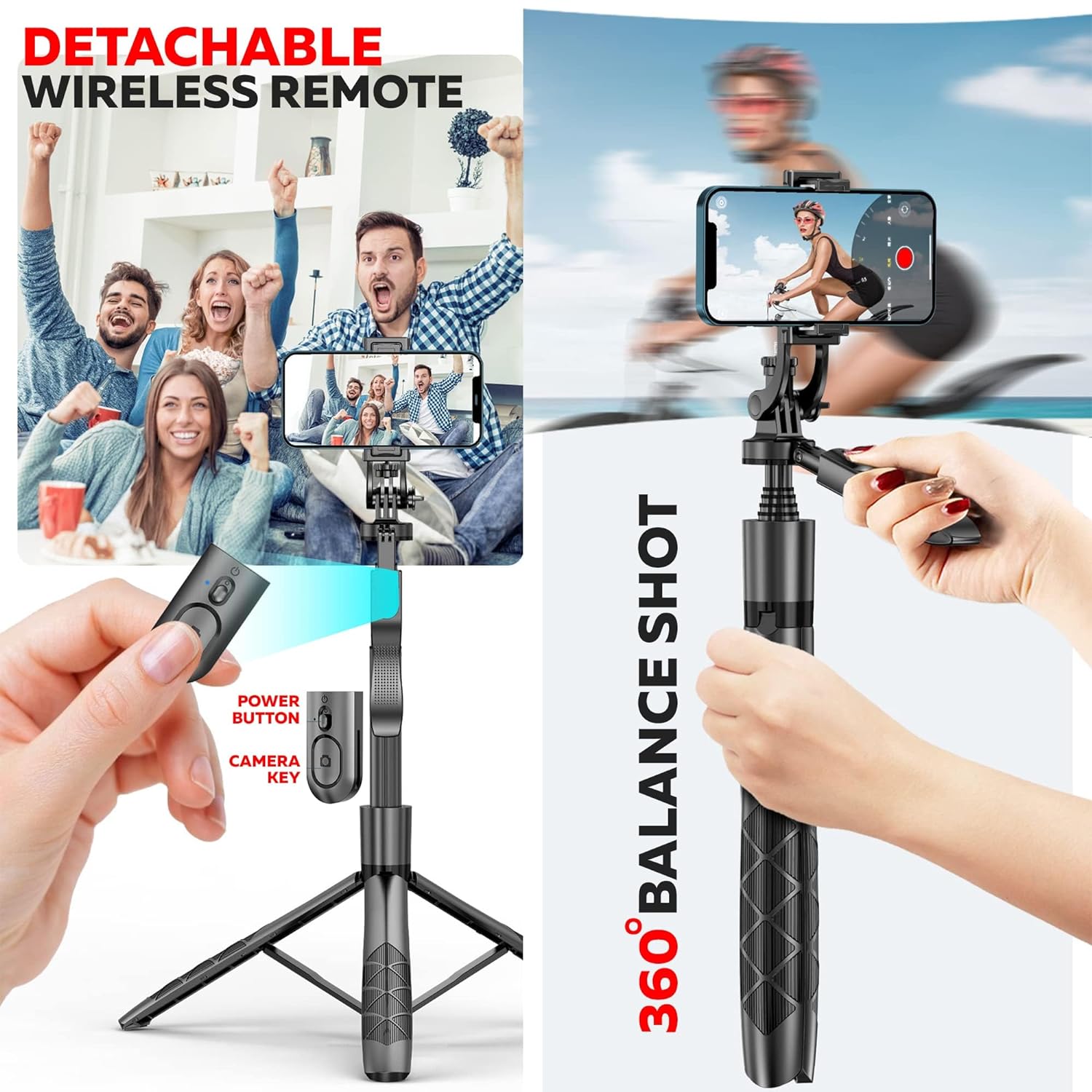 LONG SELFIE STICK TRIPOD L16 LED2