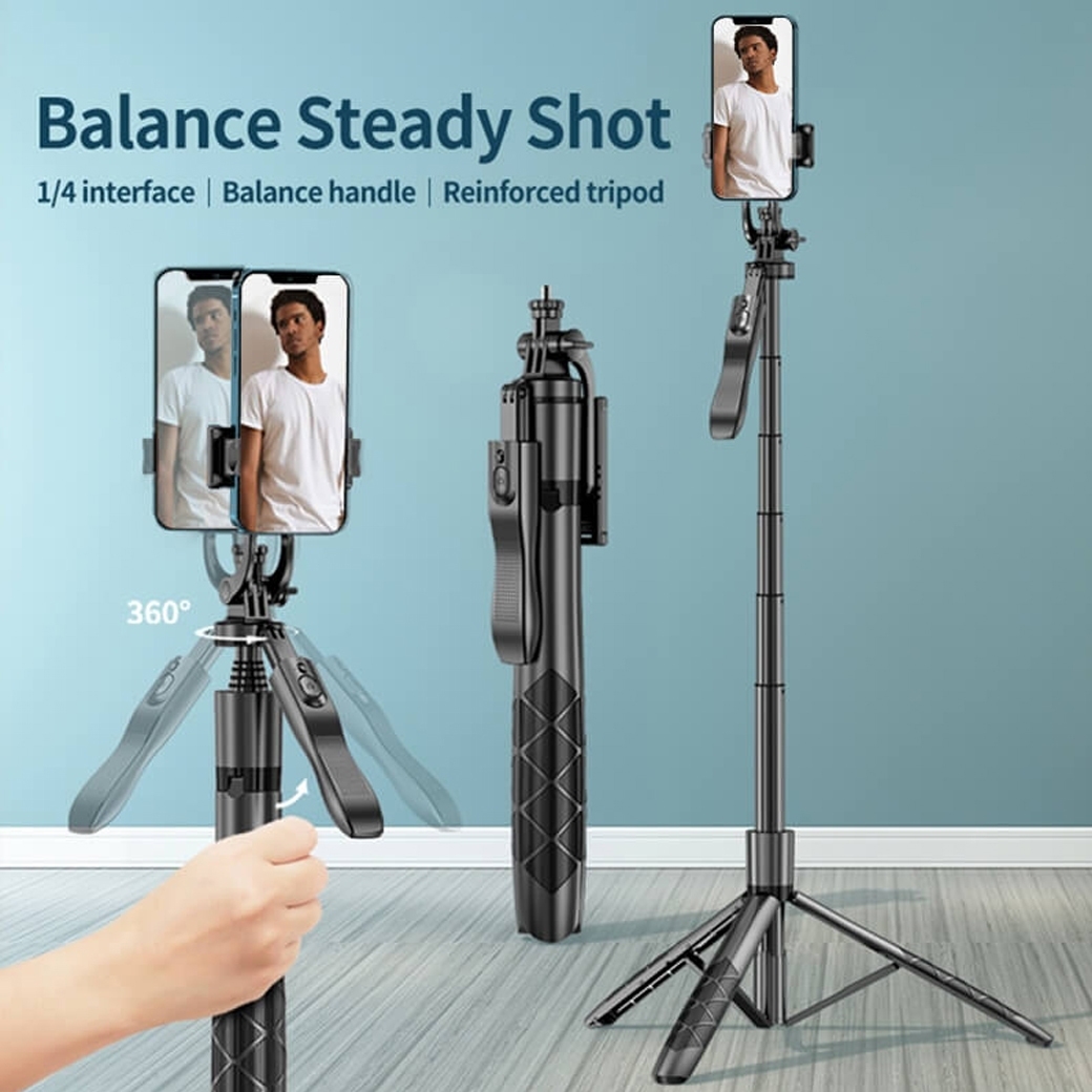 LONG SELFIE STICK TRIPOD L16 LED2