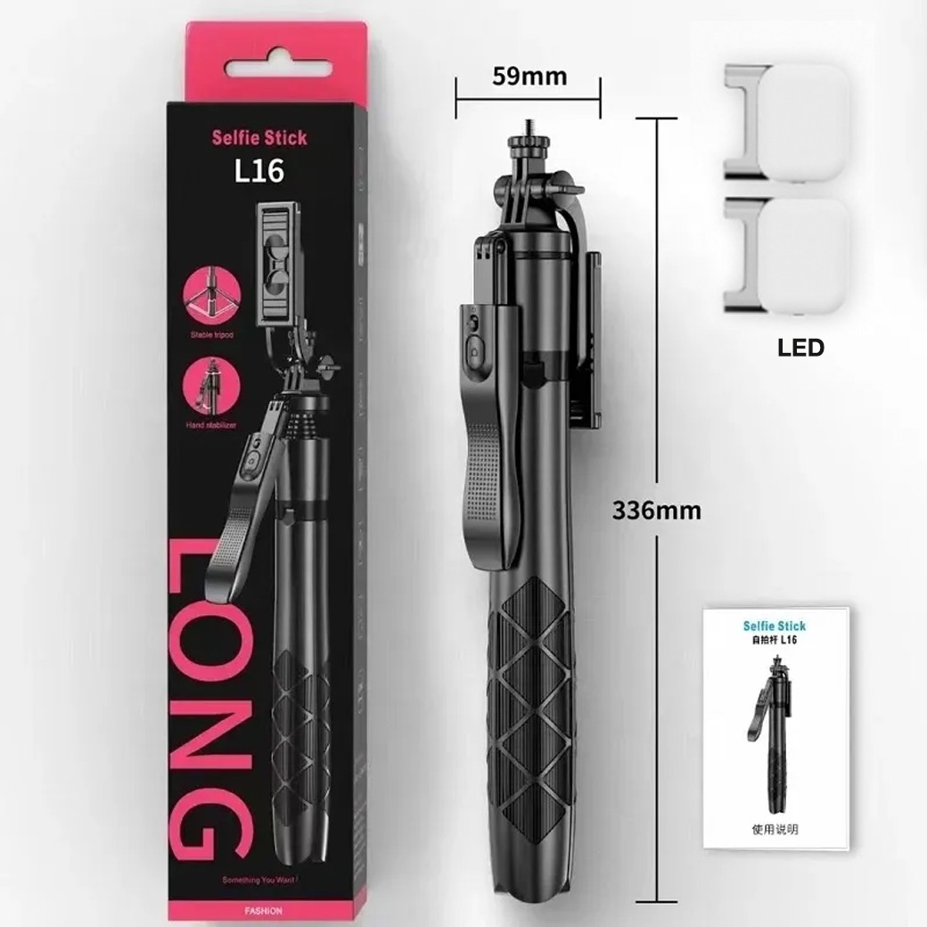 LONG SELFIE STICK TRIPOD L16 LED2