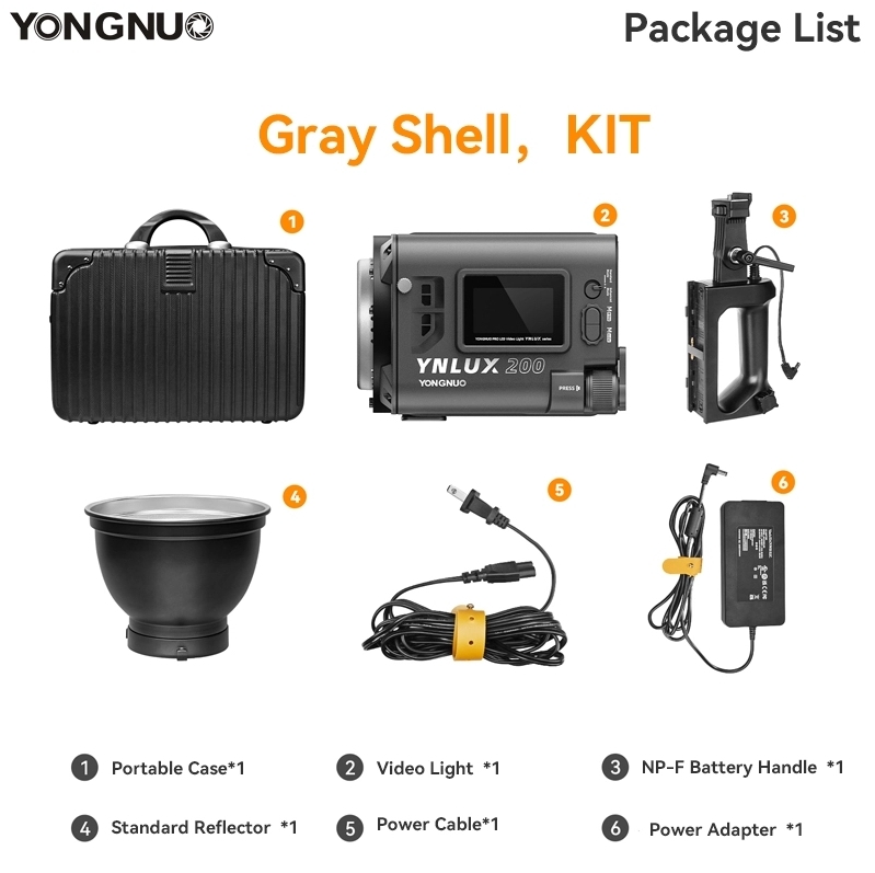 LED YONGNUO YNLUX200 KIT BI-COLOR 
