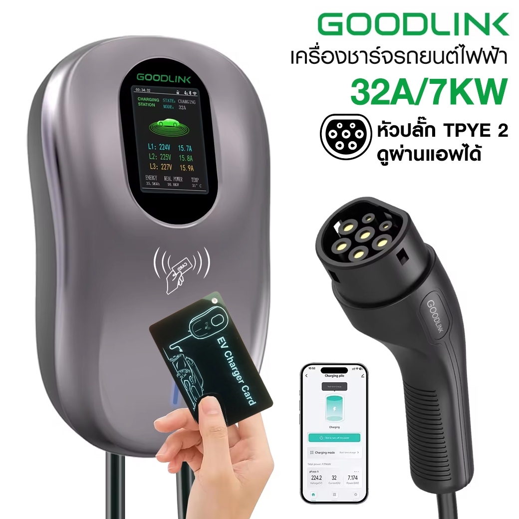 GOODLINK EV CHARGER S02 7KW/32A SINGLE PHASE GOODLINK EV CHARGER S02 7KW/32A SINGLE PHASE