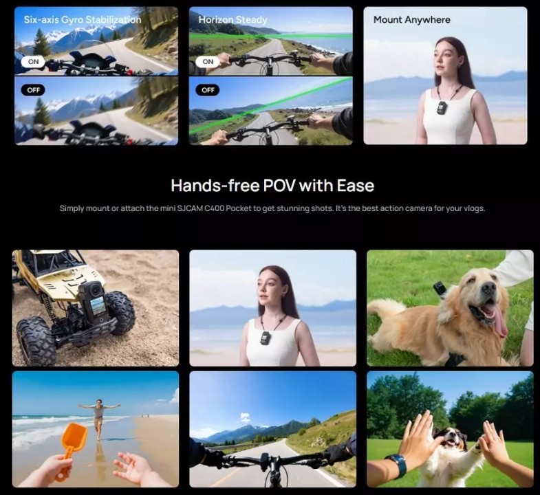 SJCAM C400 Handheld ActionCam