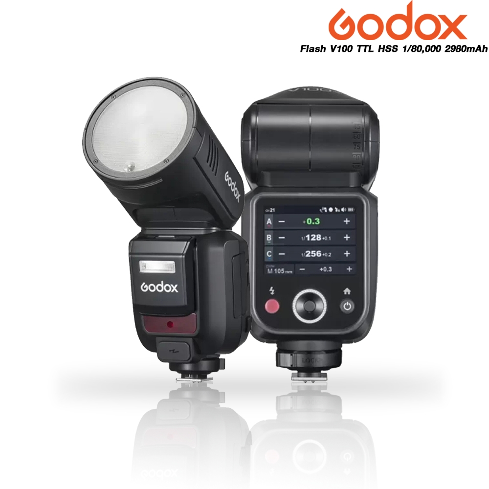 FLASH GODOX V100 TTL LION-ROUND HEAD CAMERA FLASH GODOX V100 TTL LION-ROUND HEAD CAMERA
