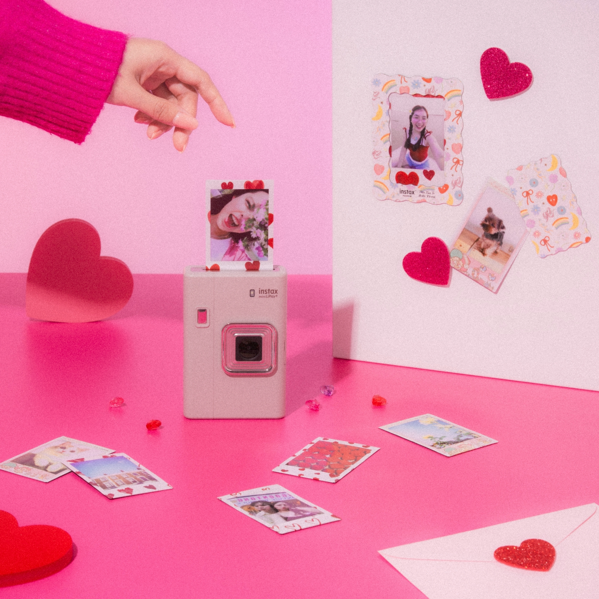 FUJI INSTAX MINI LIPLAY+ Gift Set SAND BEIGE