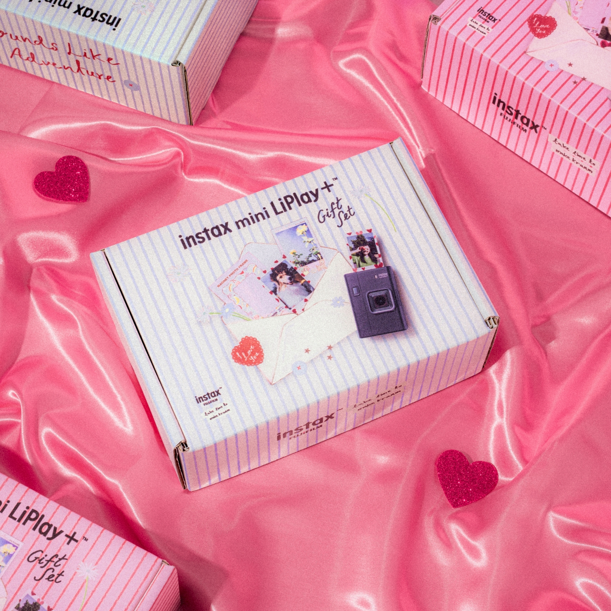 FUJI INSTAX MINI LIPLAY+ Gift Set SAND BEIGE