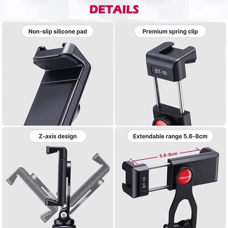 ULANZI ST-10 HOT SHOE SMARTPHONE HOLDER