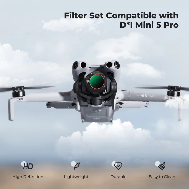 K&F Concept FILTER FOR MINI5 PRO CPL+ND4&PL+ND8&PL+ND16&PL+ND64&P NANO-X SERIES (SKU.1676)