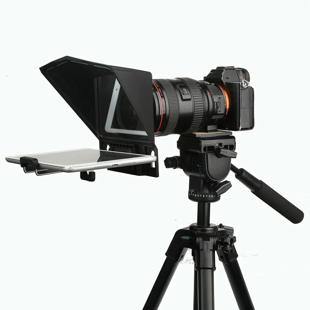 Desview T12 Portable Large Screen Teleprompter DSLR, Mirrorless and Webcam for 12.9” smartphone, tablet Prompting