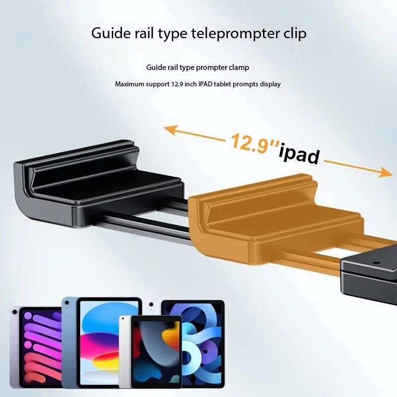 LENSGO TC12  12.9 inches Aluminum Teleprompter with Remote for iPad Tablet Phone DSLR Camera